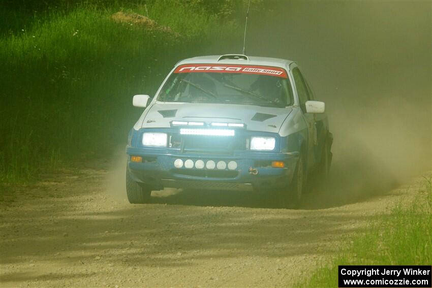 Perry Seaman / Patty Seaman Merkur XR4Ti on SS6, Hill Rd.