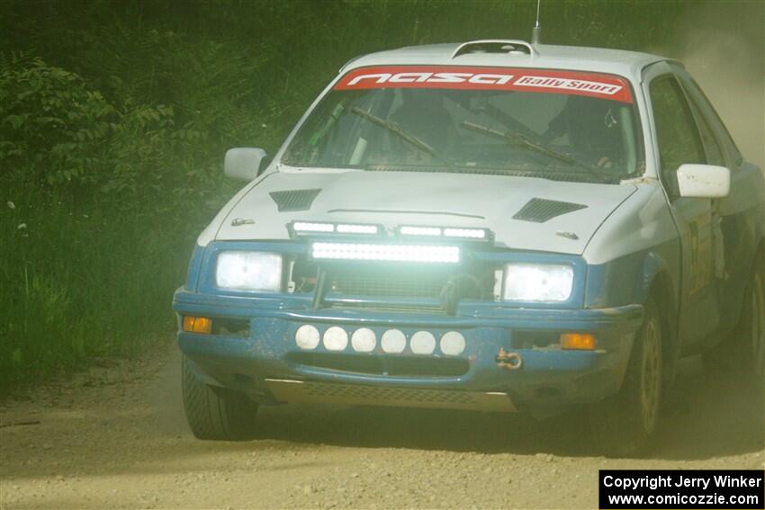 Perry Seaman / Patty Seaman Merkur XR4Ti on SS6, Hill Rd.