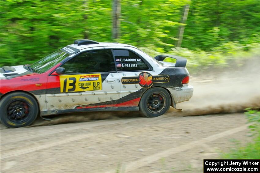 Chris Barribeau / Alex Ferencz Subaru Impreza RS on SS7, Sand Rd. Long.