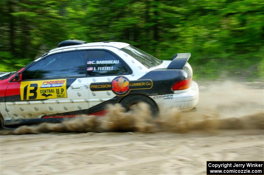 Chris Barribeau / Alex Ferencz Subaru Impreza RS on SS7, Sand Rd. Long.