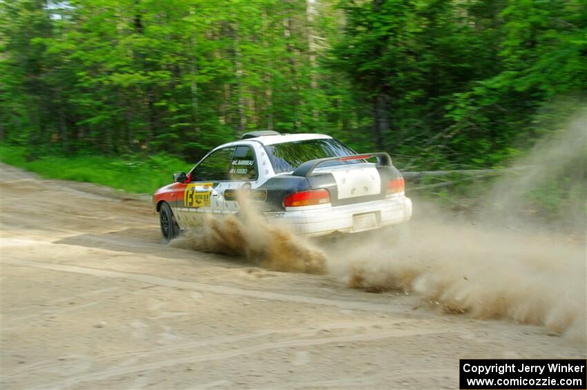 Chris Barribeau / Alex Ferencz Subaru Impreza RS on SS7, Sand Rd. Long.