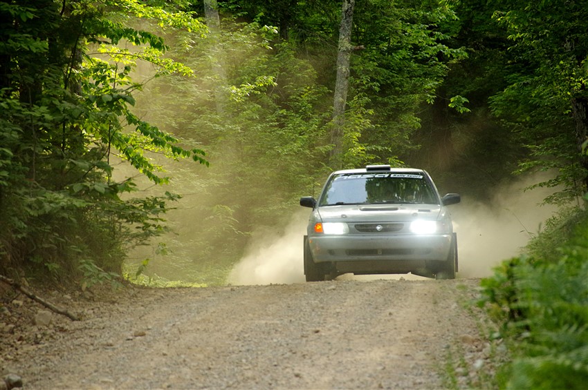 Dexter Clark / Jon McCallie Nissan Sentra SE-R on SS7, Sand Rd. Long.