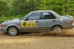 Dexter Clark / Jon McCallie Nissan Sentra SE-R on SS7, Sand Rd. Long.