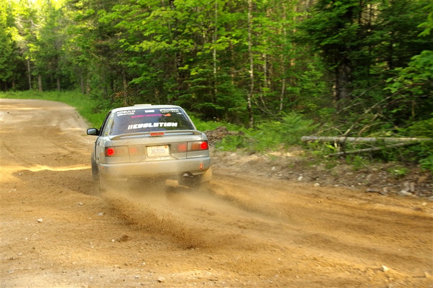 Dexter Clark / Jon McCallie Nissan Sentra SE-R on SS7, Sand Rd. Long.