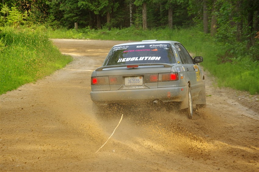 Dexter Clark / Jon McCallie Nissan Sentra SE-R on SS7, Sand Rd. Long.