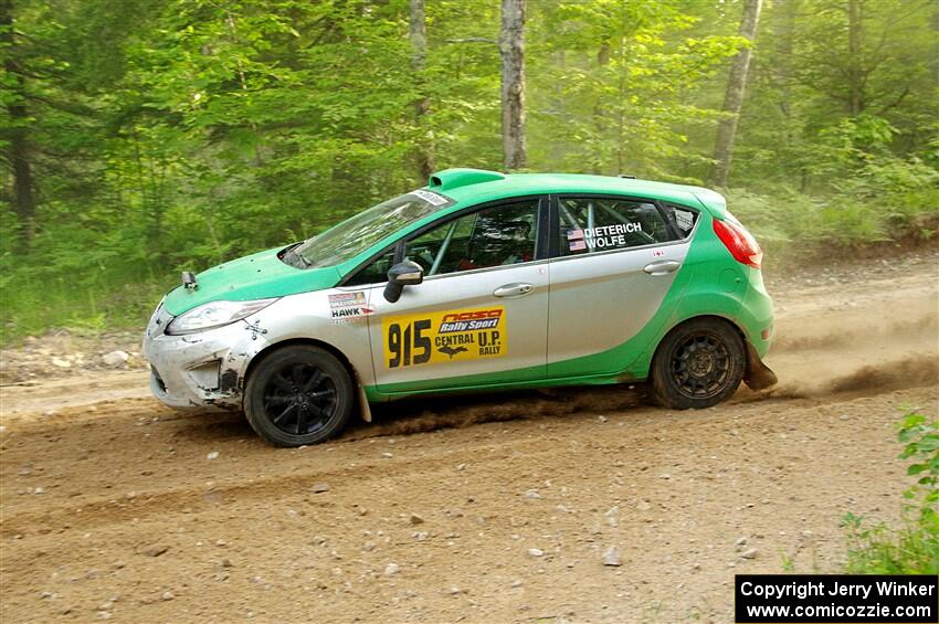 Eric Dieterich / Jake Wolfe Ford Fiesta on SS7, Sand Rd. Long.