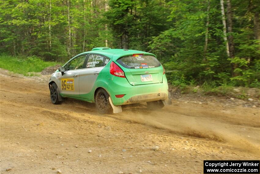 Eric Dieterich / Jake Wolfe Ford Fiesta on SS7, Sand Rd. Long.