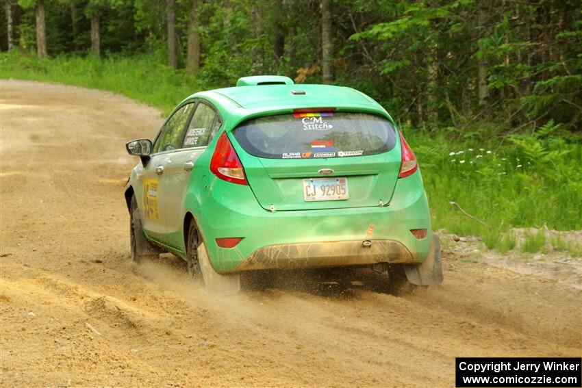 Eric Dieterich / Jake Wolfe Ford Fiesta on SS7, Sand Rd. Long.