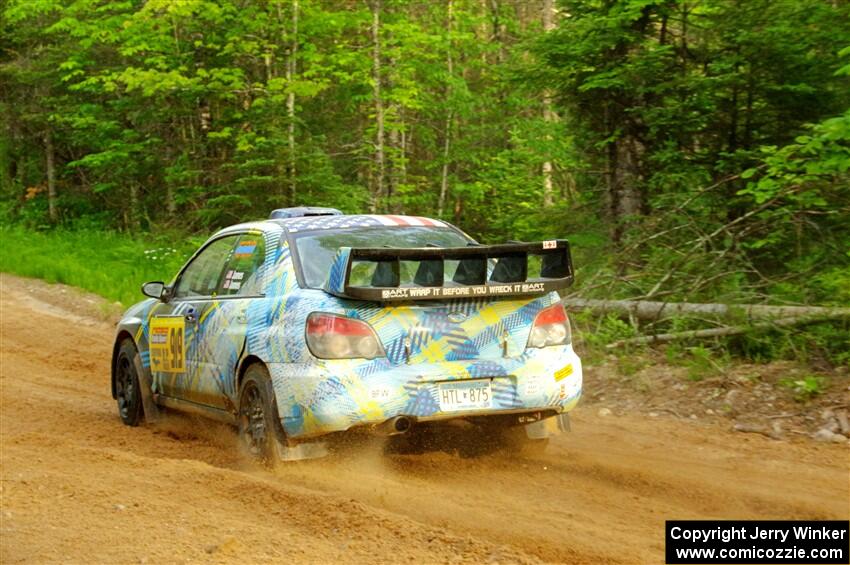 Matt James / Jackie James Subaru Impreza on SS7, Sand Rd. Long.