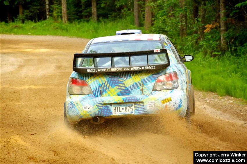 Matt James / Jackie James Subaru Impreza on SS7, Sand Rd. Long.