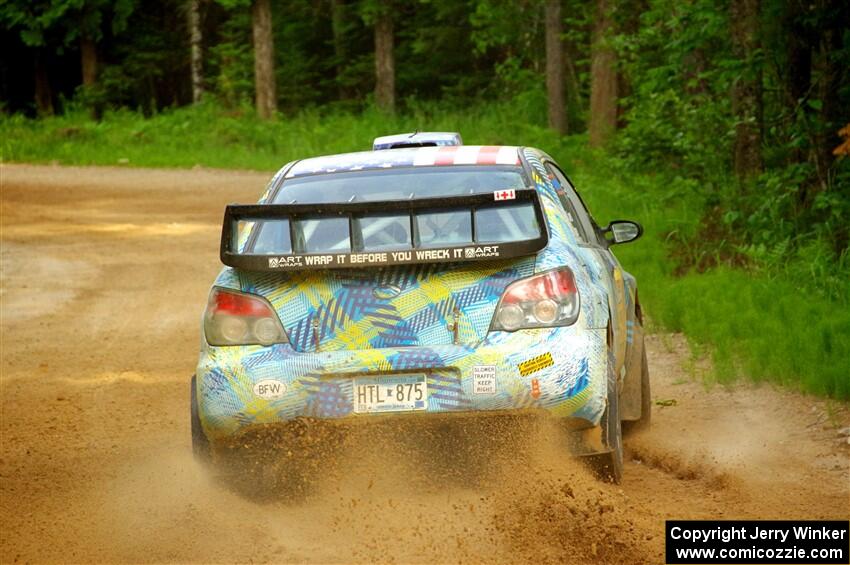 Matt James / Jackie James Subaru Impreza on SS7, Sand Rd. Long.