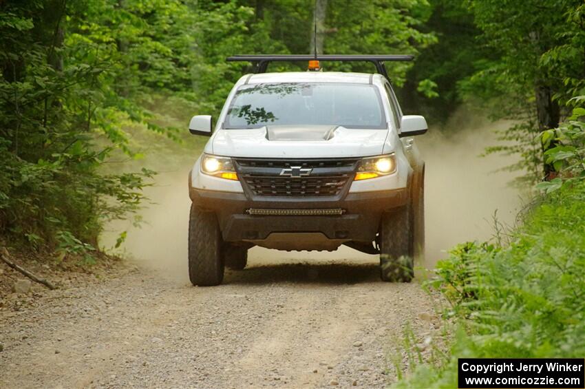 A Chevy Colorado ZR2 Pickup sweeps SS7, Sand Rd. Long.