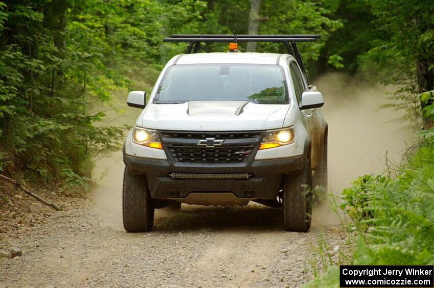 A Chevy Colorado ZR2 Pickup sweeps SS7, Sand Rd. Long.