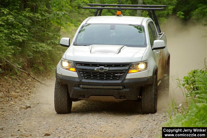 A Chevy Colorado ZR2 Pickup sweeps SS7, Sand Rd. Long.