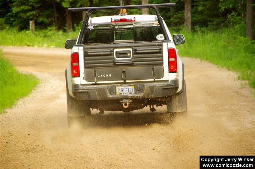 A Chevy Colorado ZR2 Pickup sweeps SS7, Sand Rd. Long.