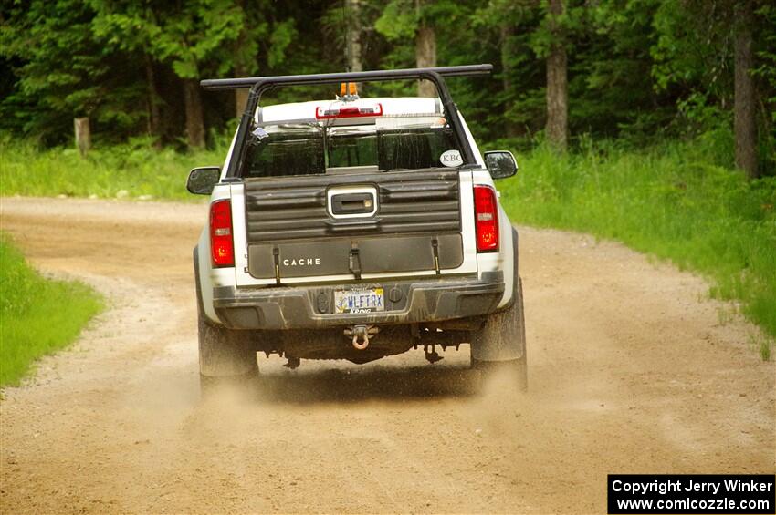 A Chevy Colorado ZR2 Pickup sweeps SS7, Sand Rd. Long.