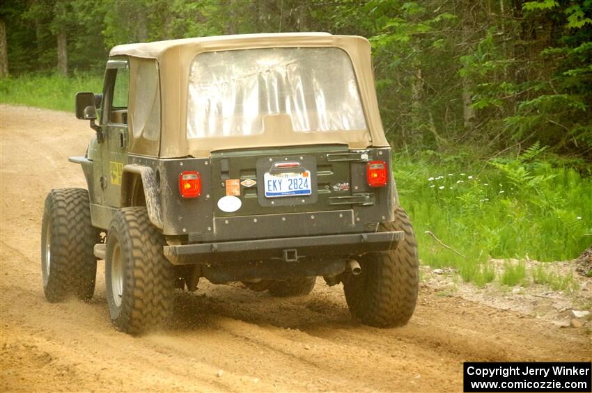 A Jeep TJ sweeps SS7, Sand Rd. Long.