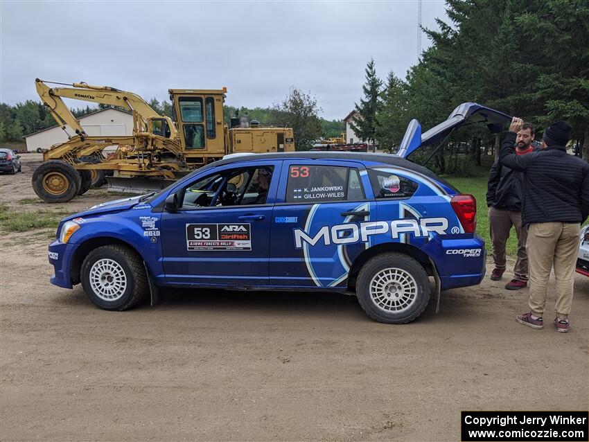 Karen Jankowski / Jack Gillow-Wiles Dodge Caliber SRT-4 in the line for tech inspection.