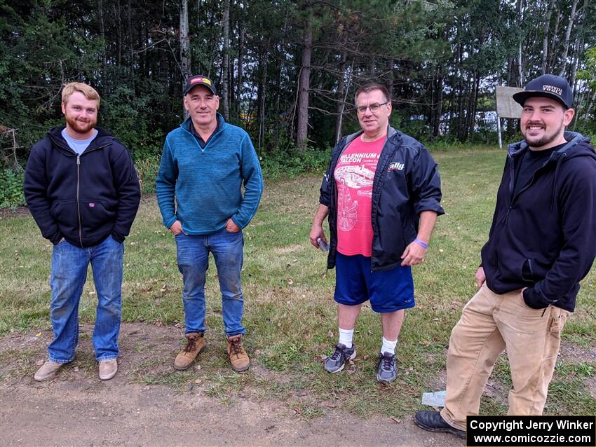 Joe Boburka, Graham Evans, Steve Gingras and Evan Emmel before the event.