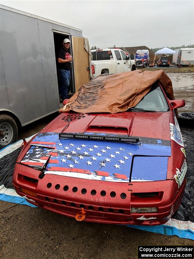 Al Dantes, Jr. / Andrew Sims Mazda RX-7 LS before the event.