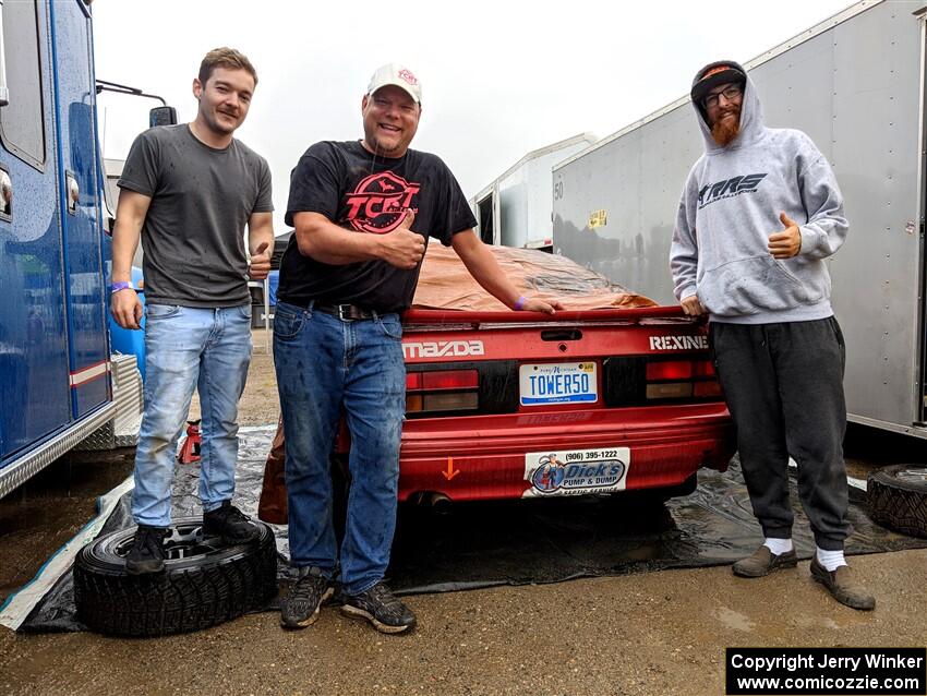 Al Dantes, Jr. / Andrew Sims Mazda RX-7 LS before the event.