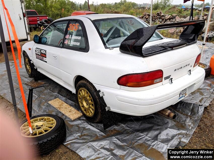 Richard Donovan / Greg Donovan Subaru Impreza before the event.