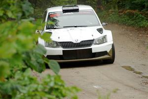 Ryan Booth / Andy Hayes Škoda Fabia on SS1, Steamboat I.