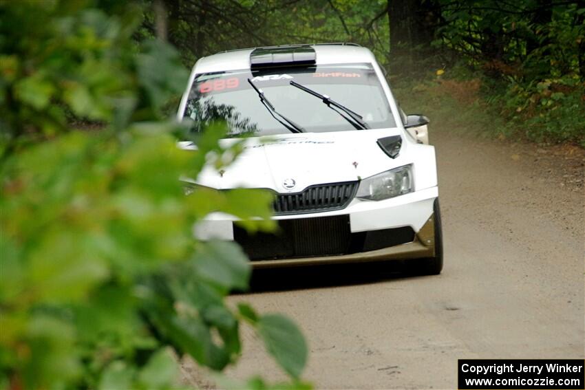 Ryan Booth / Andy Hayes Škoda Fabia on SS1, Steamboat I.