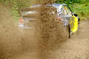 Travis Pastrana / Rhianon Gelsomino Subaru WRX STi on SS1, Steamboat I.