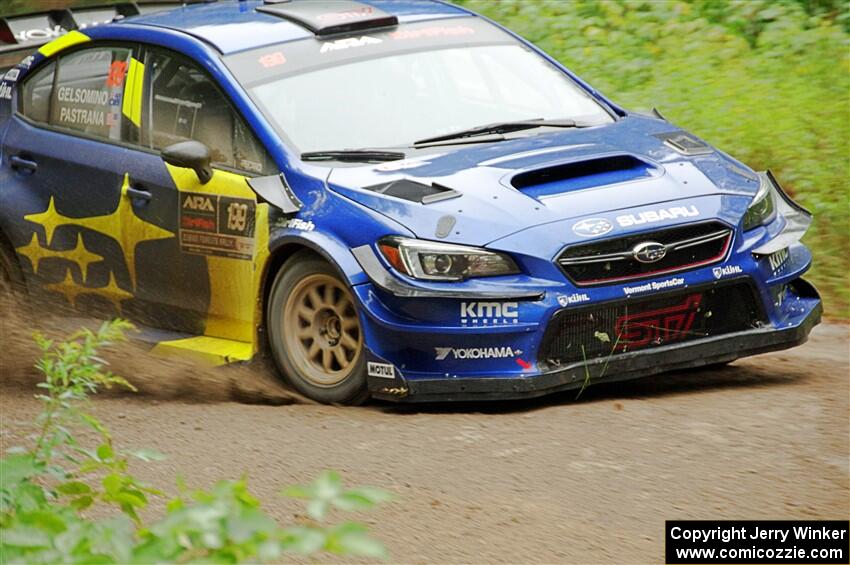 Travis Pastrana / Rhianon Gelsomino Subaru WRX STi on SS1, Steamboat I.