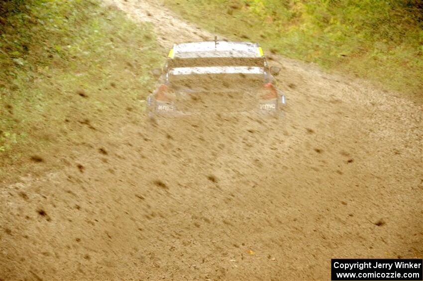 Travis Pastrana / Rhianon Gelsomino Subaru WRX STi on SS1, Steamboat I.