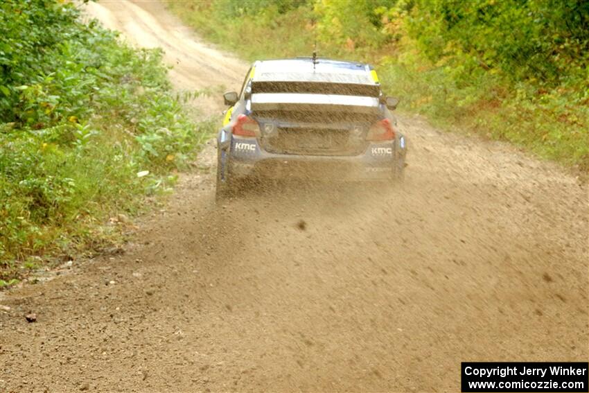 Travis Pastrana / Rhianon Gelsomino Subaru WRX STi on SS1, Steamboat I.