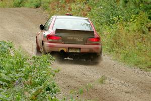 Mark Piatkowski / Claudia Barbera-Pullen Subaru Impreza 2.5RS on SS1, Steamboat I.