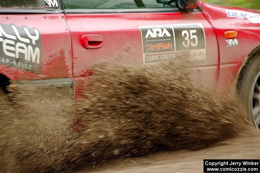 Mark Piatkowski / Claudia Barbera-Pullen Subaru Impreza 2.5RS on SS1, Steamboat I.