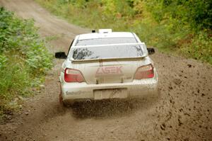 Dave Carapetyan / Adam Kneipp Subaru WRX STi on SS1, Steamboat I.