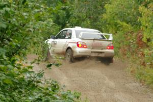 Dave Carapetyan / Adam Kneipp Subaru WRX STi on SS1, Steamboat I.