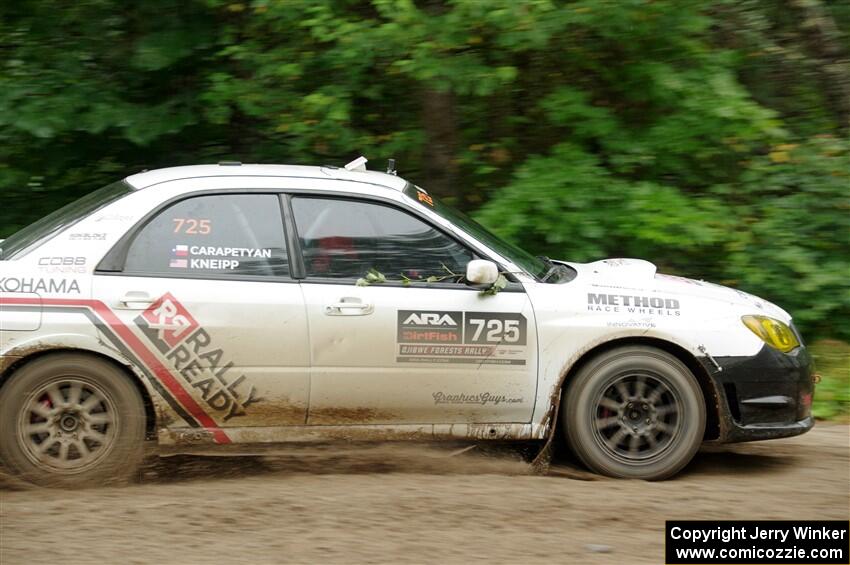 Dave Carapetyan / Adam Kneipp Subaru WRX STi on SS1, Steamboat I.