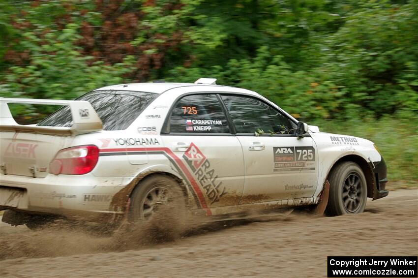 Dave Carapetyan / Adam Kneipp Subaru WRX STi on SS1, Steamboat I.