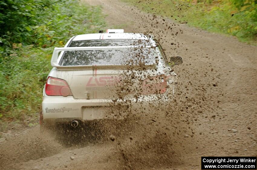 Dave Carapetyan / Adam Kneipp Subaru WRX STi on SS1, Steamboat I.