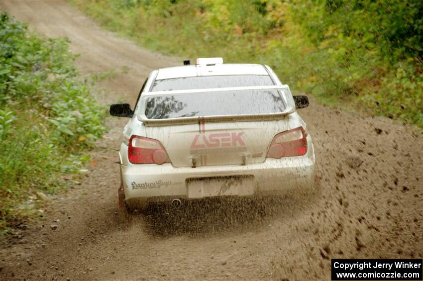 Dave Carapetyan / Adam Kneipp Subaru WRX STi on SS1, Steamboat I.