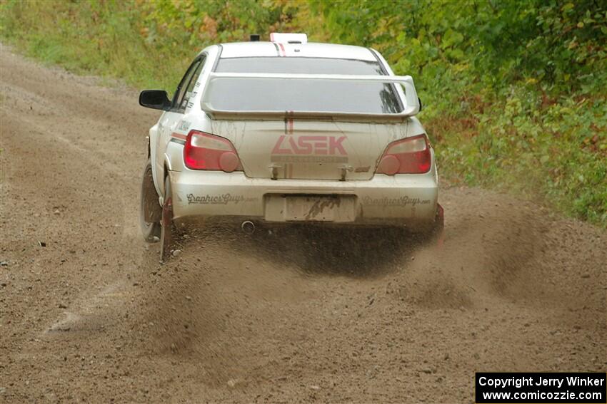 Dave Carapetyan / Adam Kneipp Subaru WRX STi on SS1, Steamboat I.