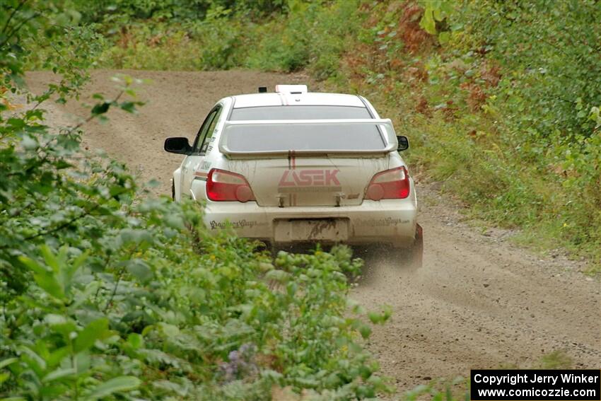 Dave Carapetyan / Adam Kneipp Subaru WRX STi on SS1, Steamboat I.