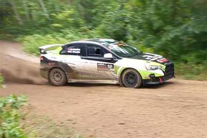 Eamon Fallon / Ozgur Simsek Mitsubishi Lancer Evo X on SS1, Steamboat I.