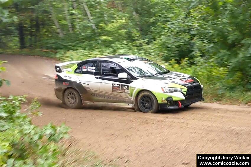 Eamon Fallon / Ozgur Simsek Mitsubishi Lancer Evo X on SS1, Steamboat I.