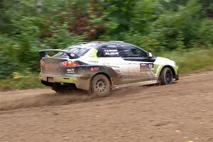 Eamon Fallon / Ozgur Simsek Mitsubishi Lancer Evo X on SS1, Steamboat I.