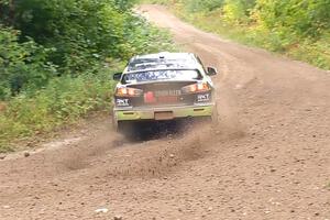 Eamon Fallon / Ozgur Simsek Mitsubishi Lancer Evo X on SS1, Steamboat I.