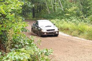 Jordan Locher / Tom Addison Subaru Impreza 2.5RS on SS1, Steamboat I.