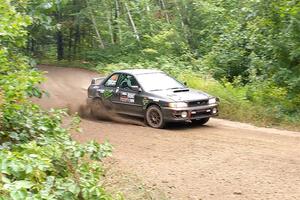 Jordan Locher / Tom Addison Subaru Impreza 2.5RS on SS1, Steamboat I.