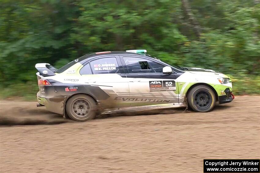 Eamon Fallon / Ozgur Simsek Mitsubishi Lancer Evo X on SS1, Steamboat I.