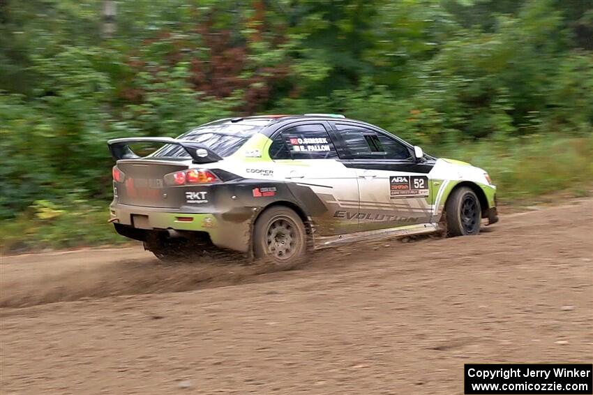 Eamon Fallon / Ozgur Simsek Mitsubishi Lancer Evo X on SS1, Steamboat I.